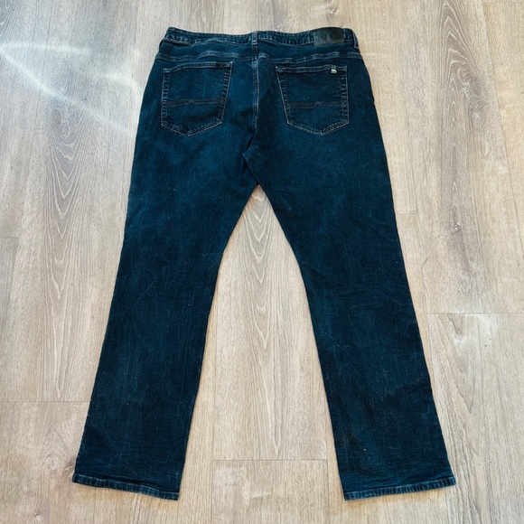 Men's Buffalo David Bitton Ash-X Slim Stretch Jeans Blue Dark Wash Size 40x32 - Picture 3 of 14